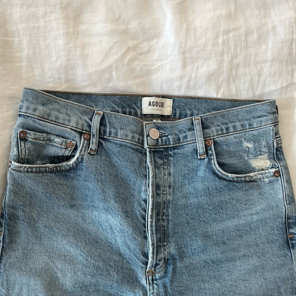 Agolde Nico High Rise Straight Leg Jeans - Picture 4 of 9